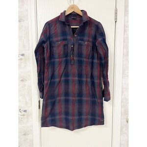 Eddie Bauer Flannel Shirt Dress